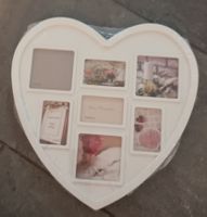 Bilderrahmen Herz 7 Fotos Weiss neu