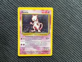 Pokemon Mewtu holo Base Set deutsch