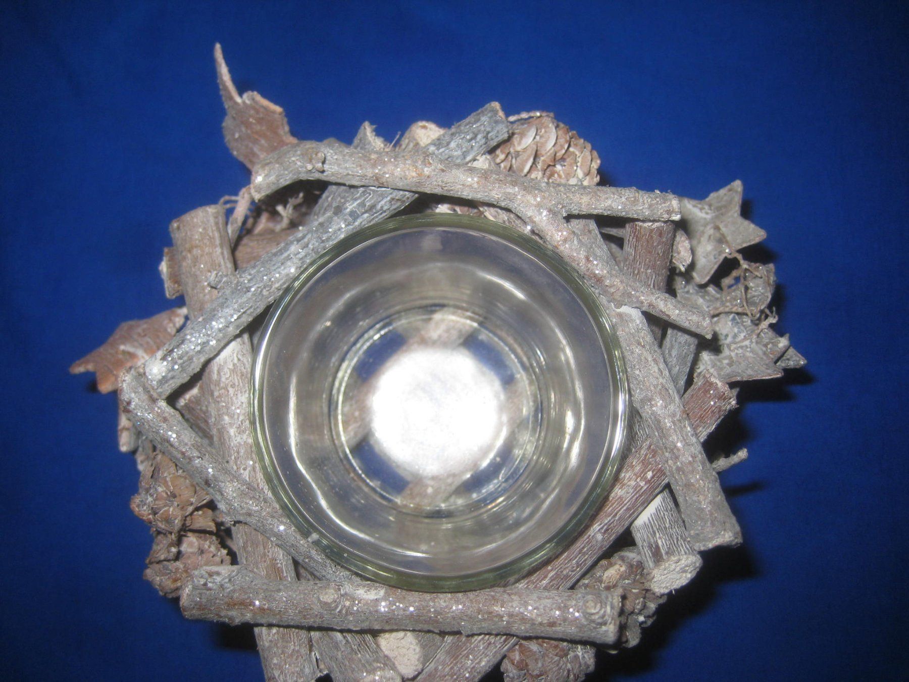 Articles en bois: HOLZ   KÖRBCHEN  MIT GLAS – D'occasion à Uster par flocke1 1