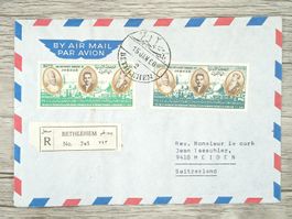 TR13 Enveloppe + Timbre Jordanie 1966