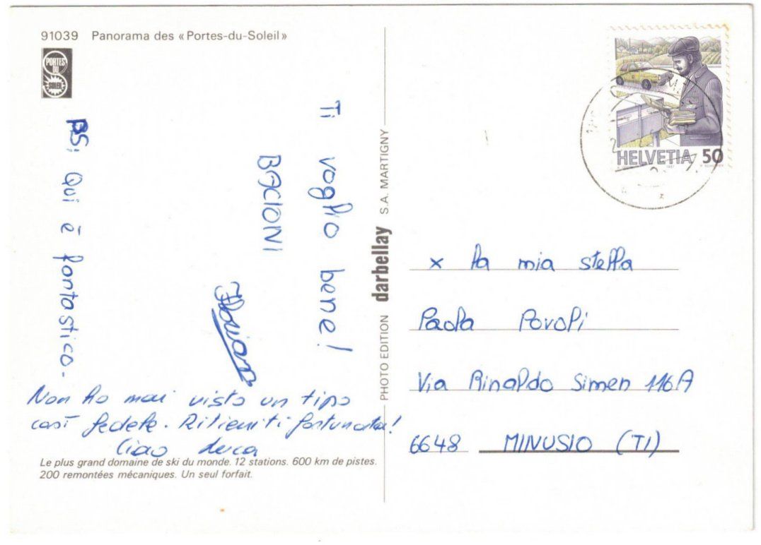 Cartoline postali: Portes du Soleil - Pistenplan – Usato da Binningen venduto da Mountainrider 1