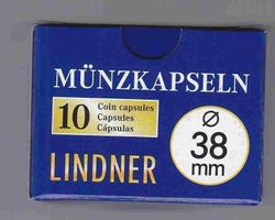 Lindner 10er Pack Münzkapseln 38 mm