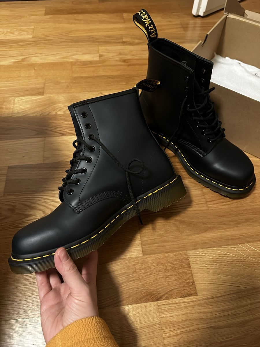 Dr. Martens Scarpe da uomo: Dr. Martens 1460 Navy Leather Boots – Nuovo e nell'imballaggio originale da Dübendorf venduto da din_dl9l 2