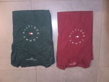 Lot de 2 T-shirts Tommy Hilfiger, taille M, comme neuf