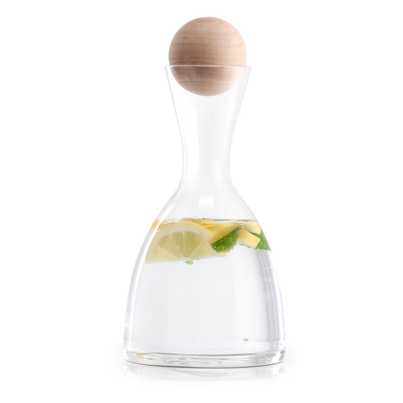 Caraffe: Glaskaraffe m. Holzkugel, (Zeller)750 ml *** – Nuovo e nell'imballaggio originale da Zürich venduto da Fifa 2