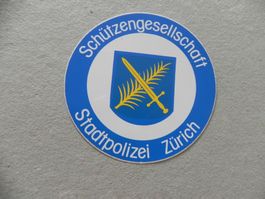 Abziehbild Kleber 45 Jahre alt Stadtpolizei Polizei Zürich