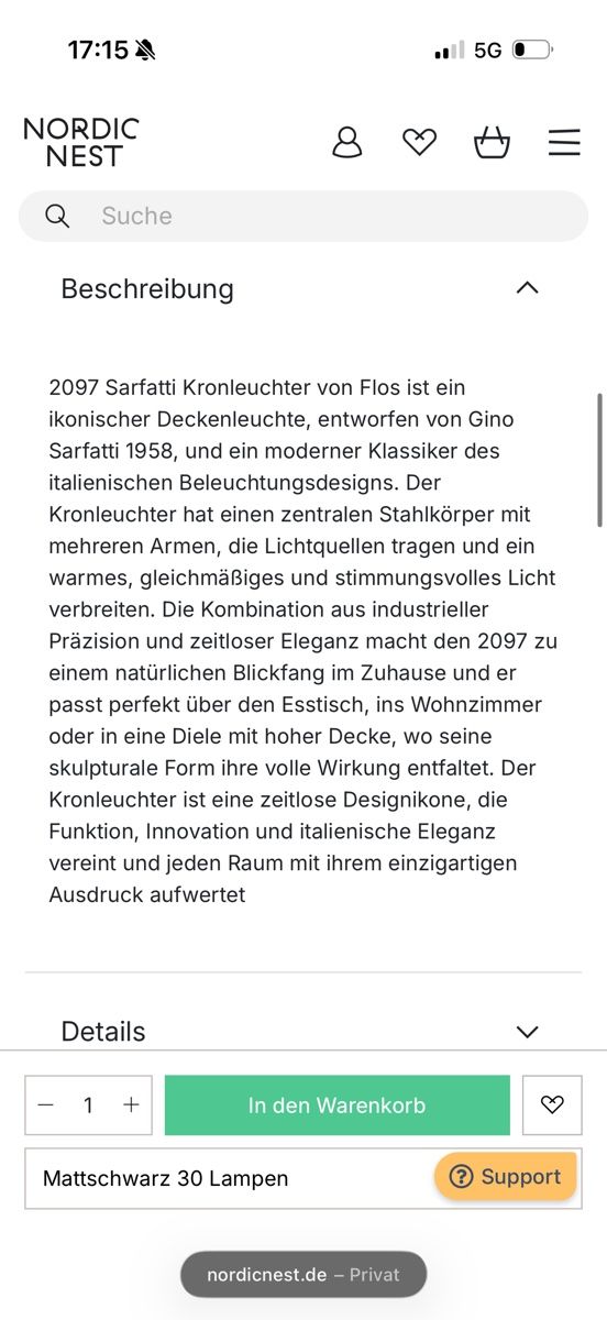 Flos Lampadari & plafoniere: Flos 2097 Sarfatti Kronleuchter – Usato da Lugano venduto da COMA14 2