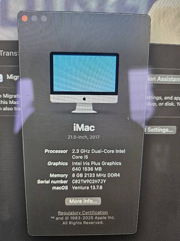 PCs: Apple iMac 21.5" 2017 – Gebraucht aus Zürich von Koeivi2000 3