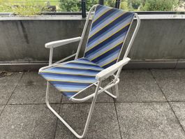Chaise de Camping Pliante Vintage