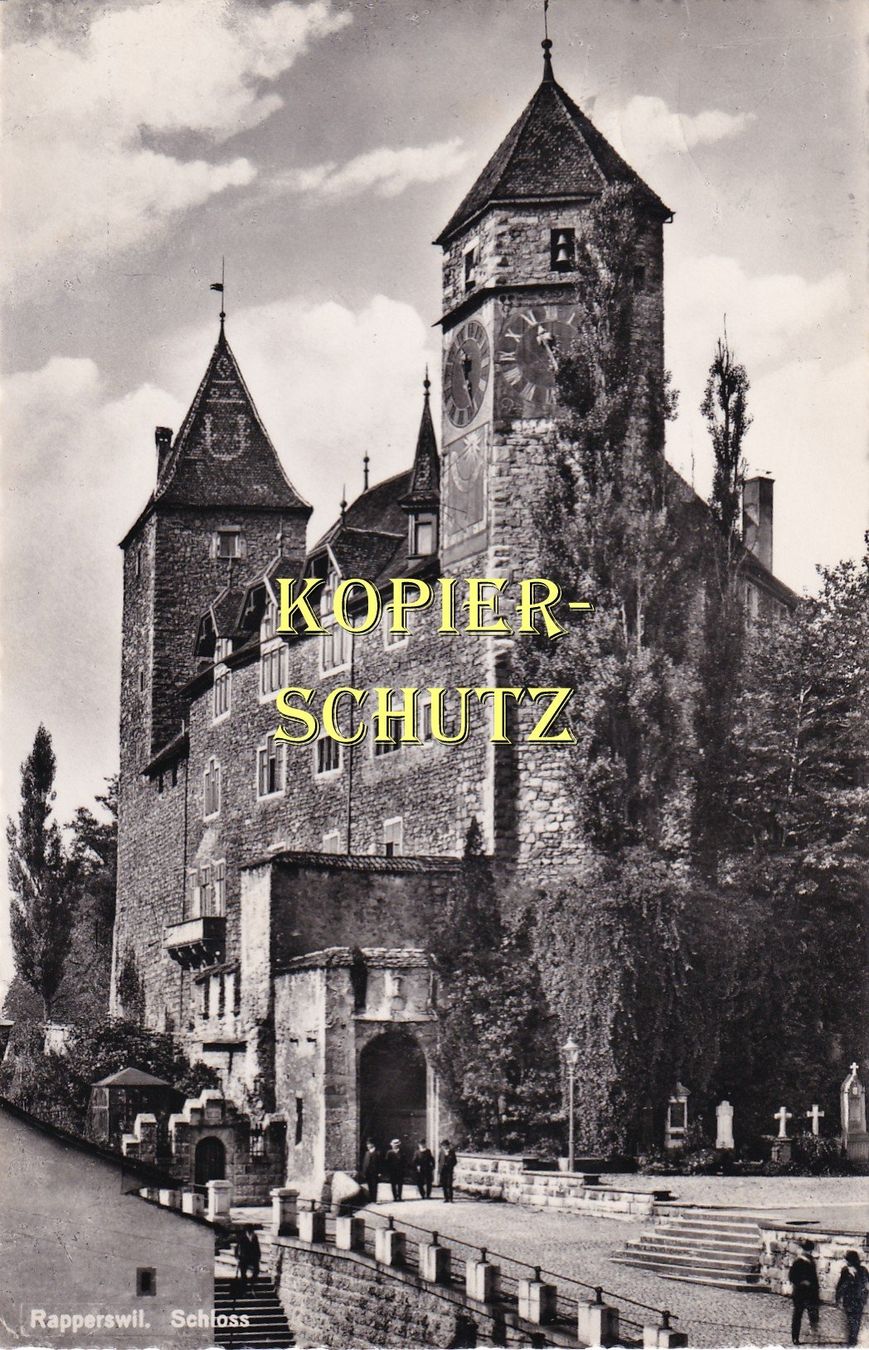 Cartoline postali: Rapperswil - Schloss /bb – Usato da Hombrechtikon venduto da Rudolf07