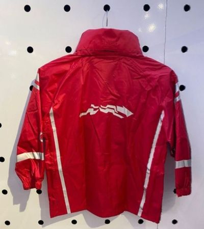 Rote Regenjacke für Kinder, Grösse 122-128, Top Zustand!