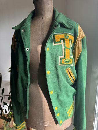 Vintage Jacke USA Baseball Grün