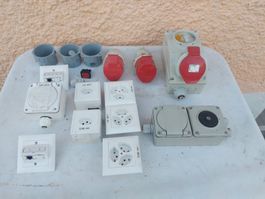 Steckdosen Set 13 Stk. Industriesteckdosen gebraucht