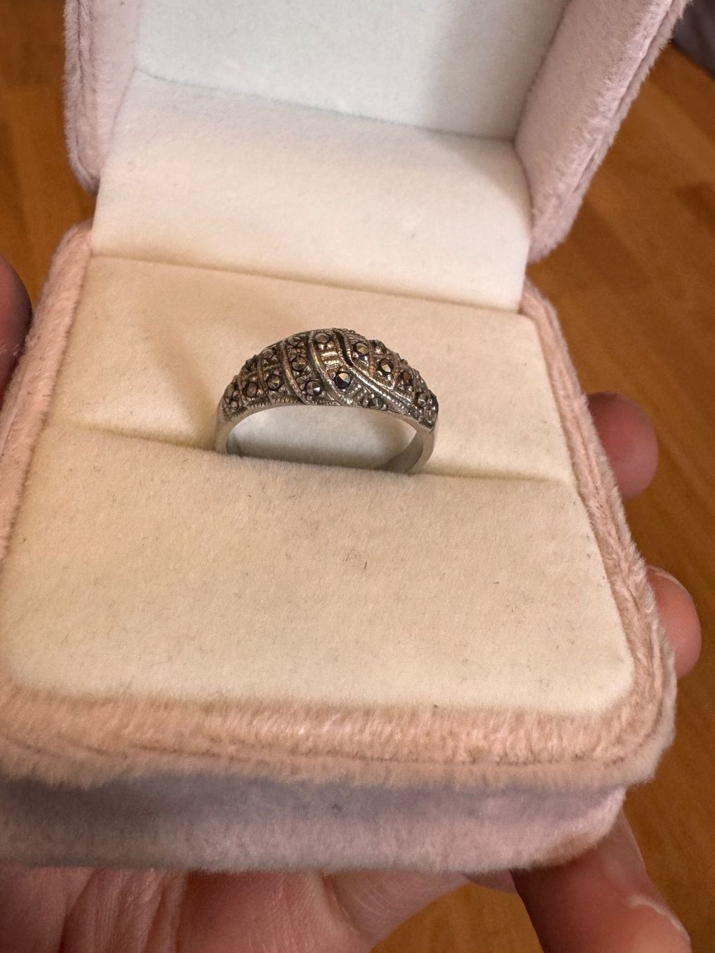 Ringe: Vintage Silberring S925 mit Markasit Stein Gr.55 – Gebraucht aus Zürich von hanna1990