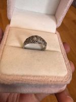 Vintage Silberring S925 mit Markasit Stein Gr.55