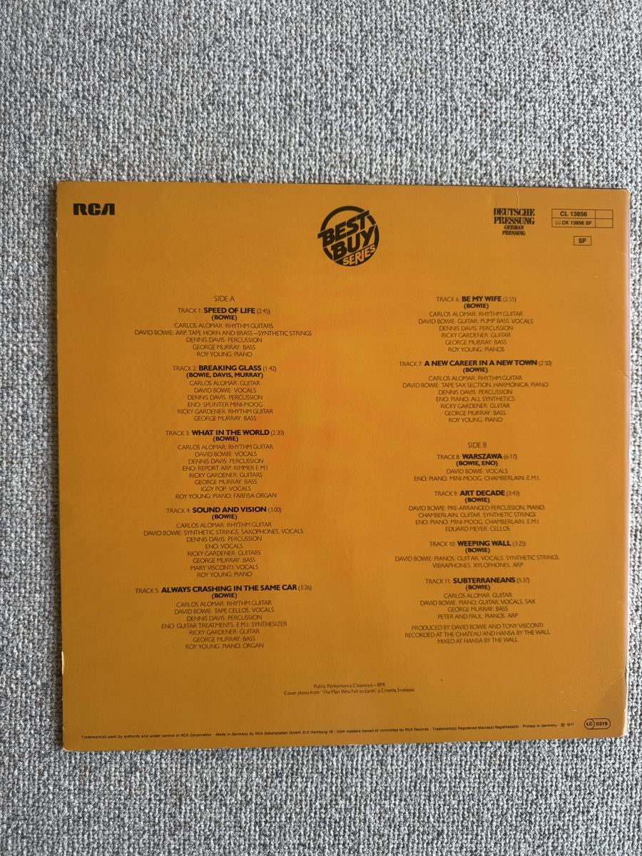 Dischi in vinile: David Bowie - Low - LP - 70s – Usato da Rorbas venduto da BlackstarRecords 1