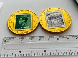 25 Euro + 2,5 Euro Münzen >England + Deutschland 50 Gramm ++