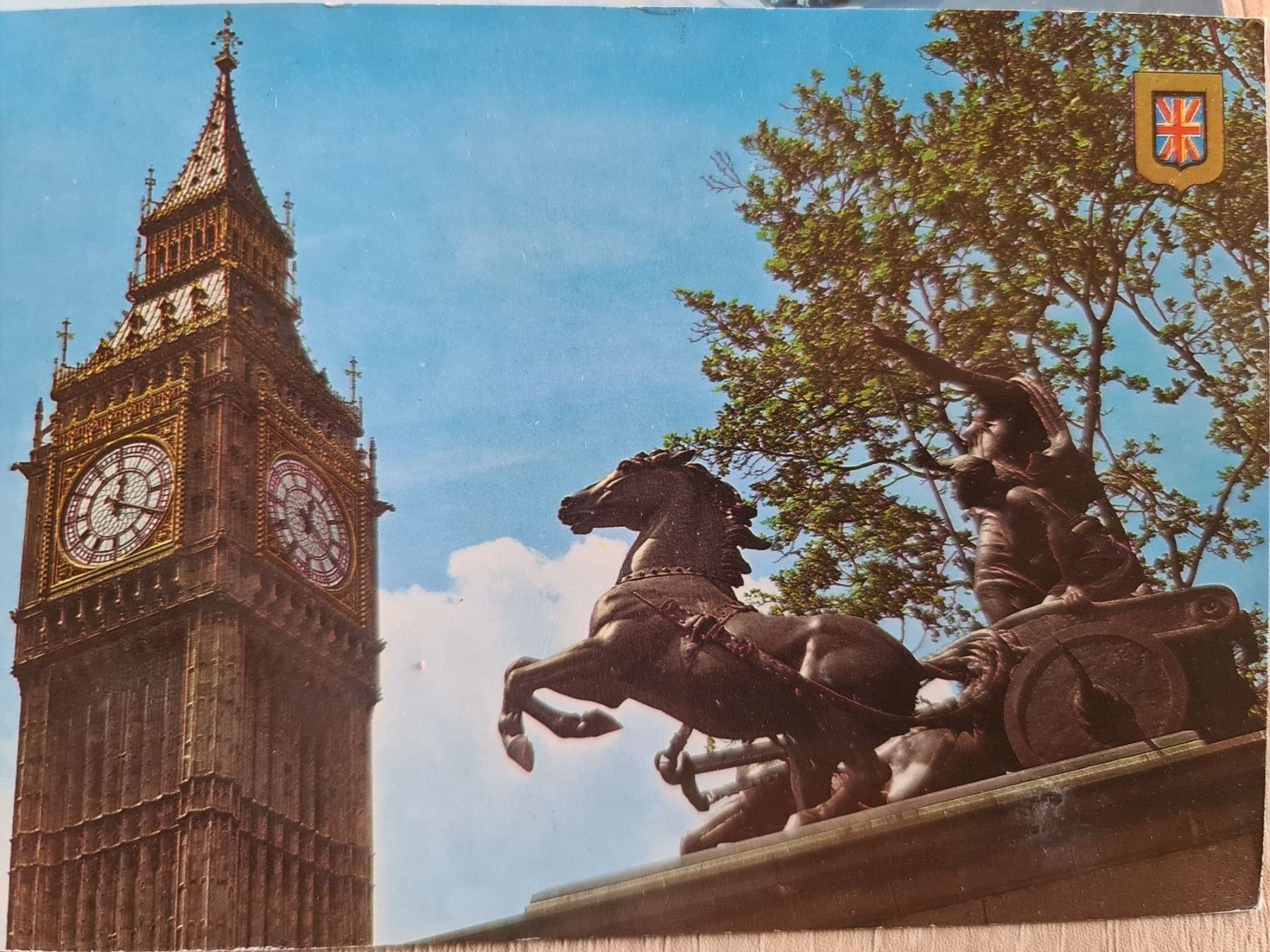 Cartoline postali: Ansichtskarte Big Ben London England – Usato da Dintikon venduto da Vexi