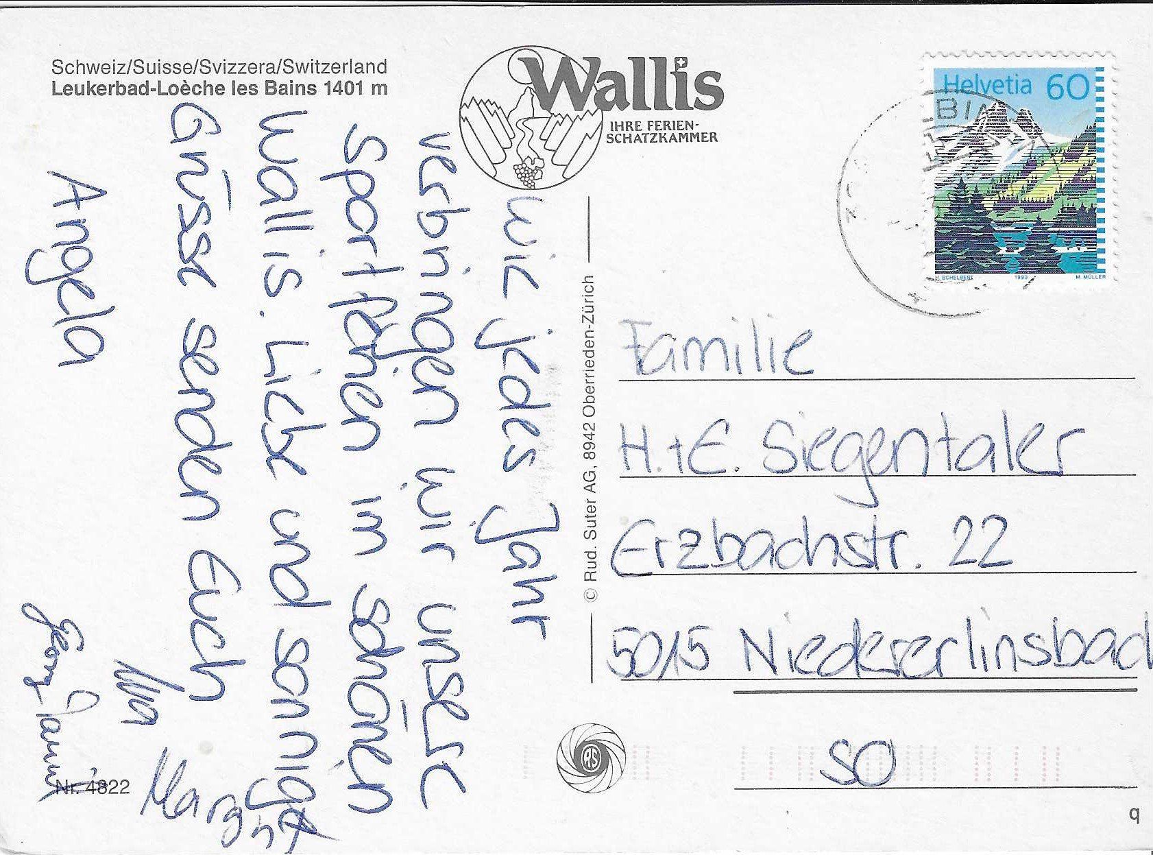 Cartoline postali: Leukerbad-Loèche les Bains VS – Usato da Rothrist venduto da Stranglehold 1