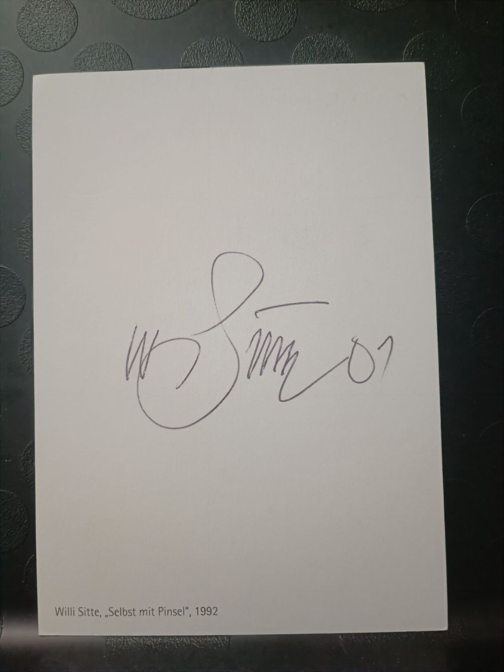 Autografi: Willi Sitte - Künstler - † 2013 - handsigniert – Usato da Menziken venduto da Artographs