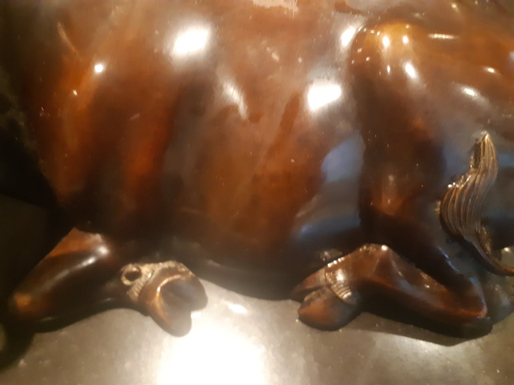 Skulpturen & Statuen: Grosser Bronze Stier 8,6 Kilo – Gebraucht aus Grindelwald von carro5 9