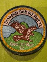 Infanterie Badge Geb Inf Bat 12 Stabskp Original neu