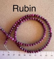 Rubin echt!  43cm  4mm  facettiert   top   Halskette     NEU
