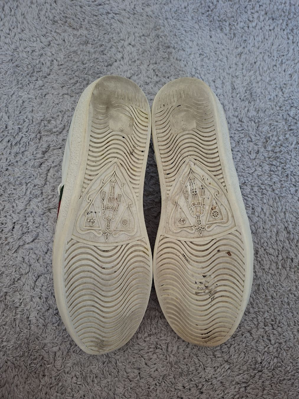 Gucci Scarpe da donna: Baskets Gucci cuir blanc et vert taille 38  – Usato da Renens VD venduto da ser_j2fn 2