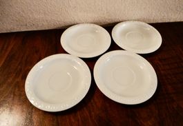 4er Ekspresso Untertassen Teller ( Rosenthal -Maria Weiss)