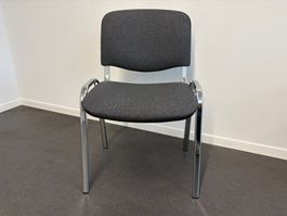 Stapelstuhl (7 Stück) Buero/Wartezimmer dunkelgrau