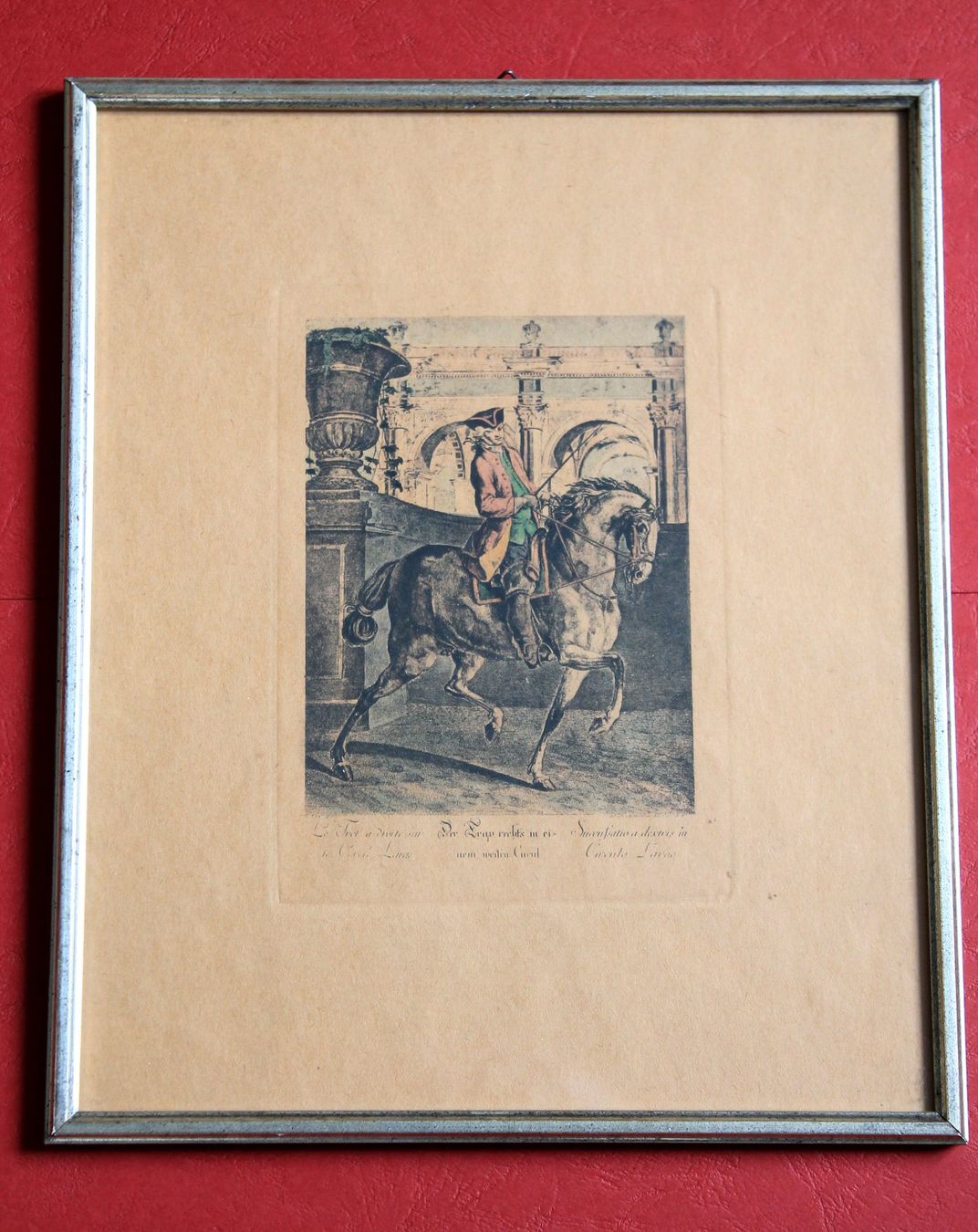 Grafica & Litografie: J. E. Ridinger - Der Trap rechts in einem weiten Circul – Usato da Rebstein venduto da QuasarVincent