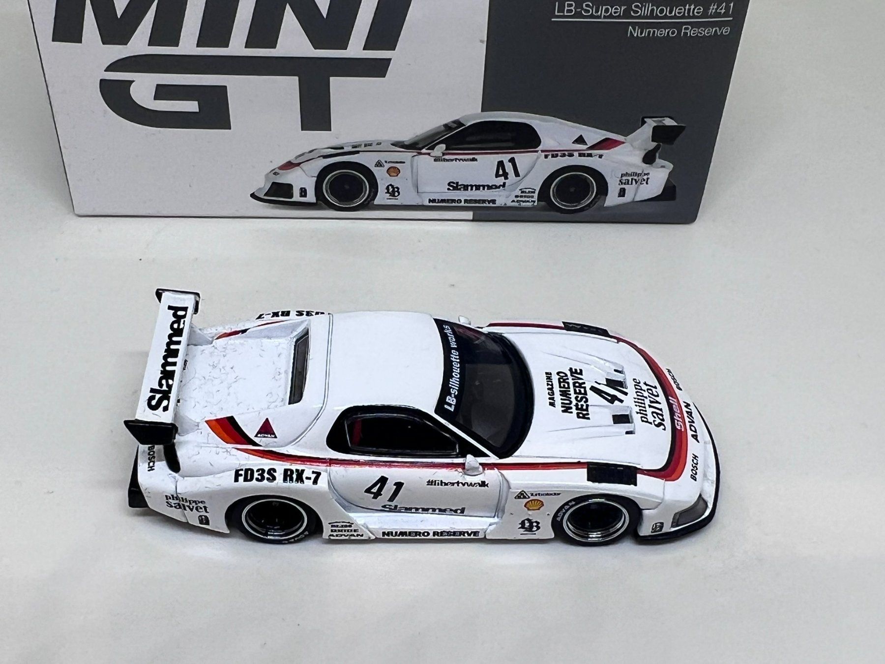 Modellini d'auto: Mini GT Mazda RX-7 LB-Super Silhouette #41 – Nuovo e nell'imballaggio originale da Wildegg venduto da LaaBoutique 1