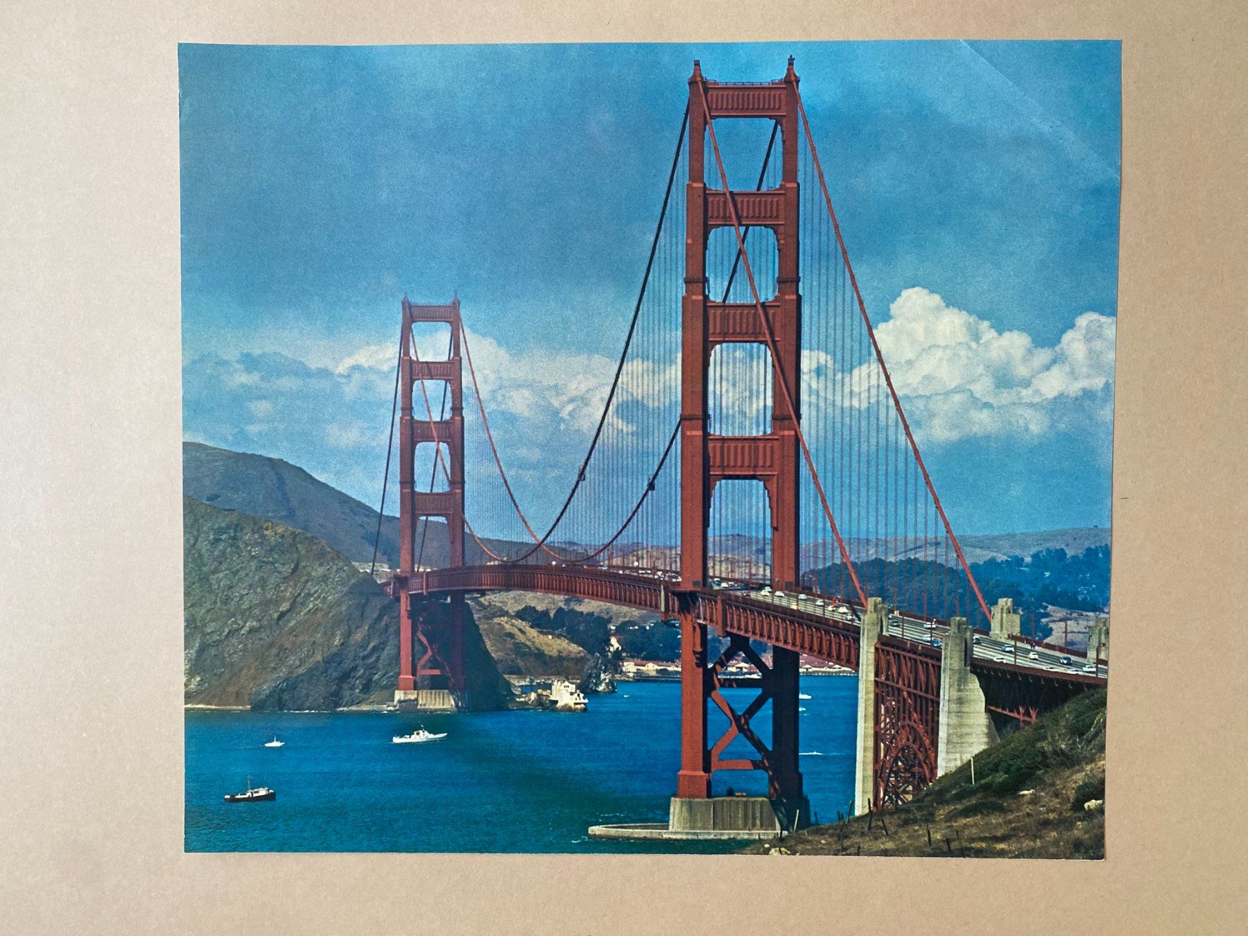 Poster & Bilder: Original Vintage Poster - Golden Gate Bridge – Gebraucht aus Zürich von jesulin05