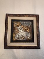 Elegantes Wandbild mit Gold-Akzenten im Vintage-Stil Ikea