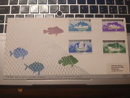 Enveloppe premier jour Hong Kong bateaux de pêche état neuf