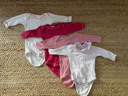 4x Body Petit Bateau + Jacadi Gr. 54 1 - 3 Monate