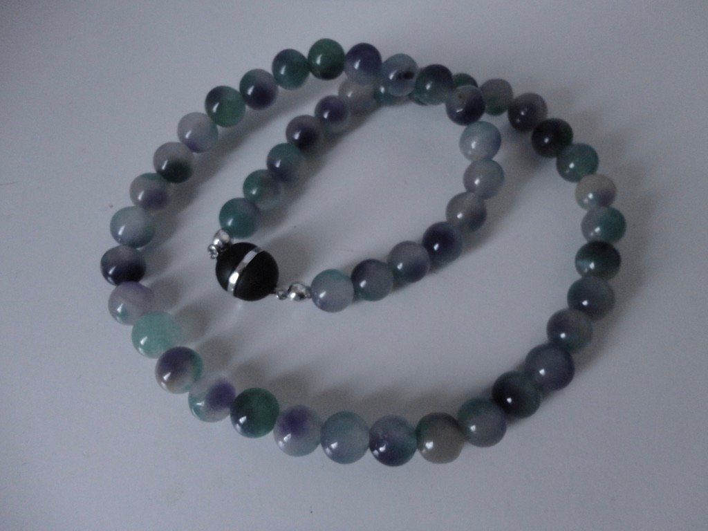 Catenine: Halskette - Jade gefärbt – Nuovo (secondo la descrizione) da Biberist venduto da tl-schmuck 1