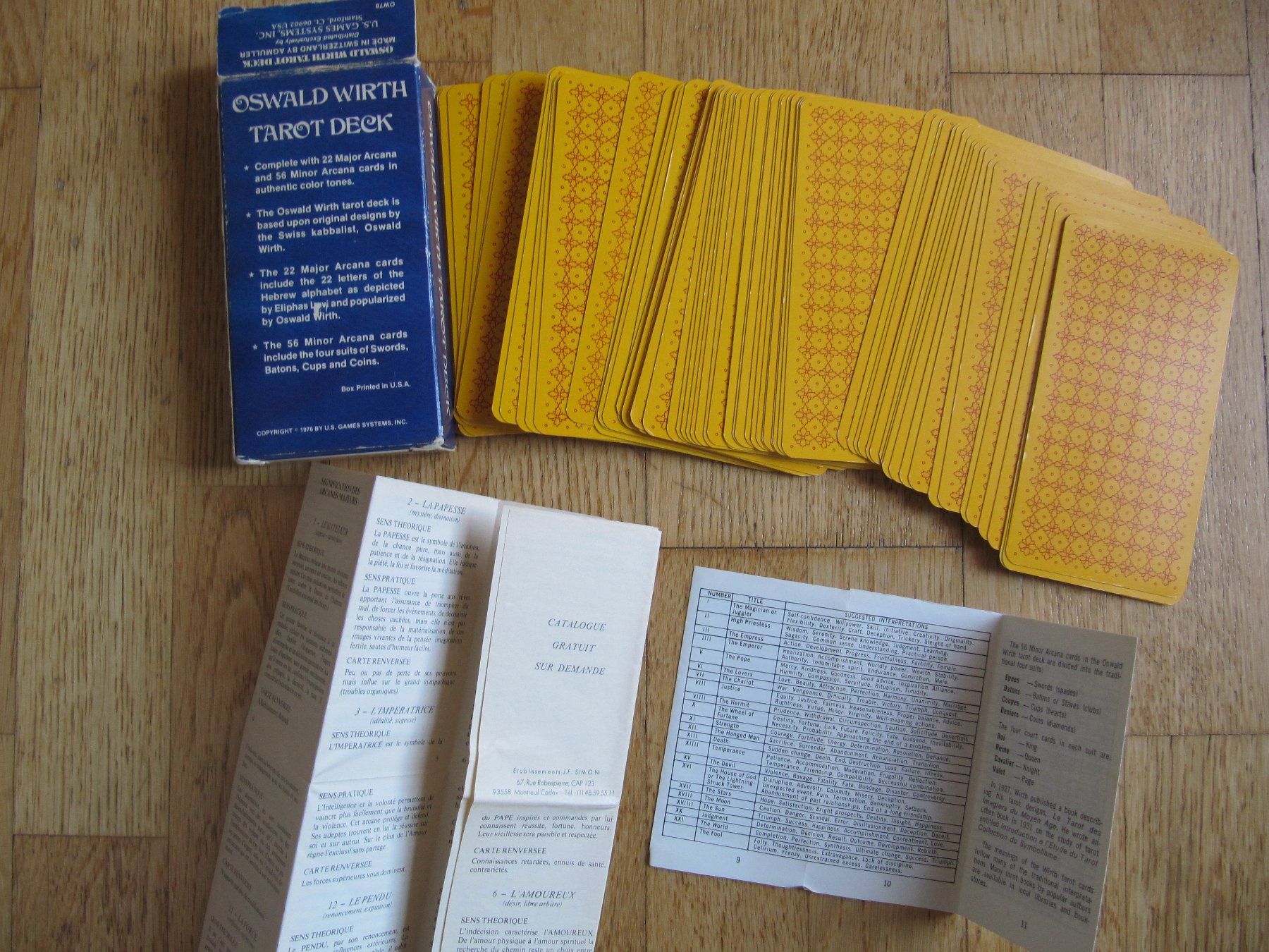 Giochi: Karten-Set: Golden Tarot Deck Oswald Wirth Orakelkarten – Nuovo (secondo la descrizione) da Würenlos venduto da Carabella0 4