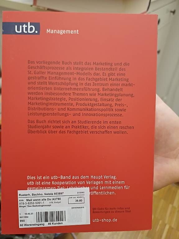 Libri: Buch Marketing NEU – Nuovo (secondo la descrizione) da Netstal venduto da bab_dh88 1