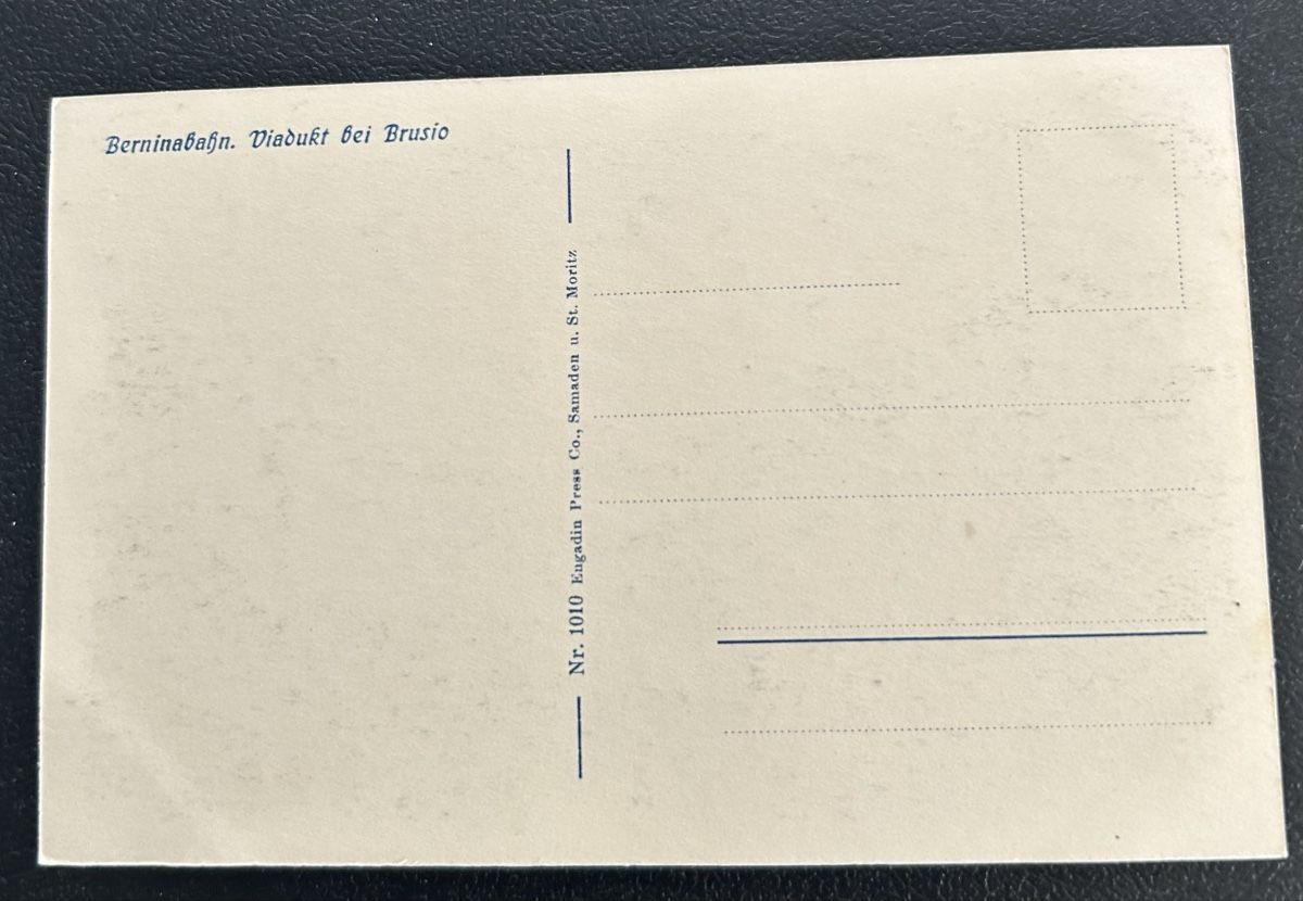 Cartoline postali: Fotokarte Berninabahn bei Brusio  – Usato da Horw venduto da Tellbub 1