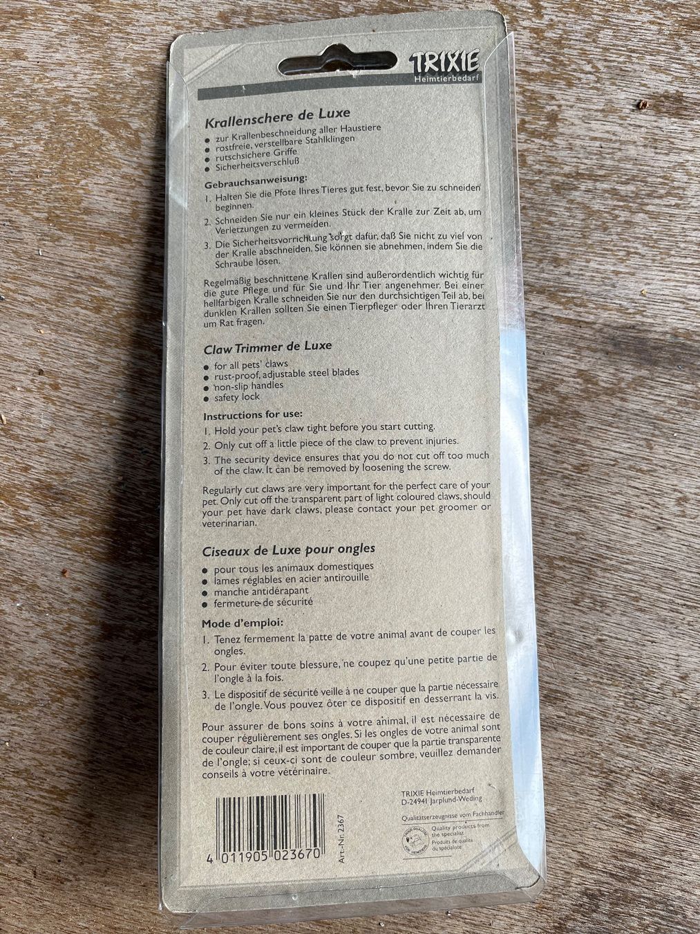 Alle Werkzeuge: Krallenschere – Neu und originalverpackt aus Bauma von Budgerigar 1