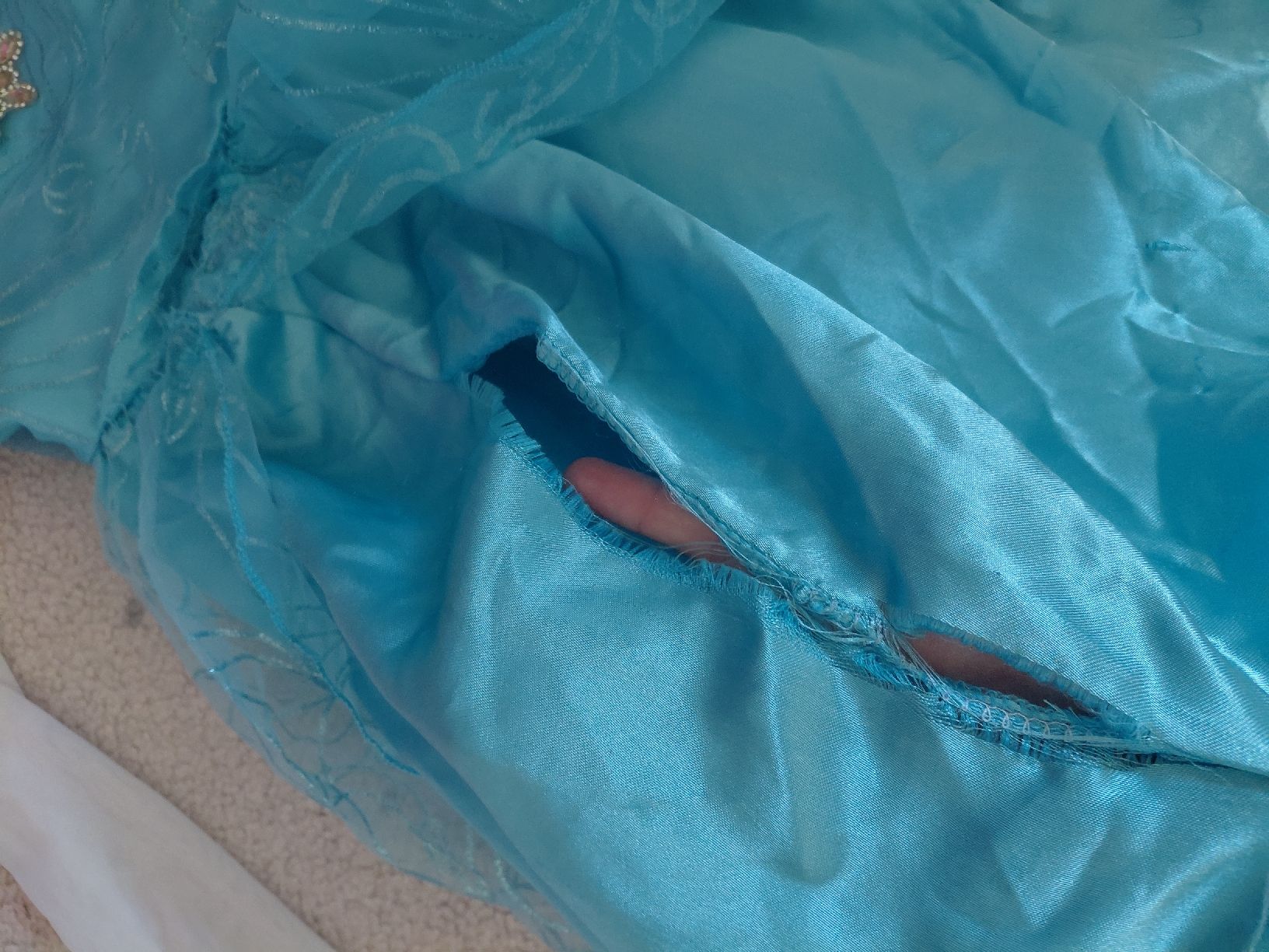 Costumi: Kinderkleid Prinzessin Elsa Grösse 130  – Usato da Matzendorf venduto da CRX1990 1