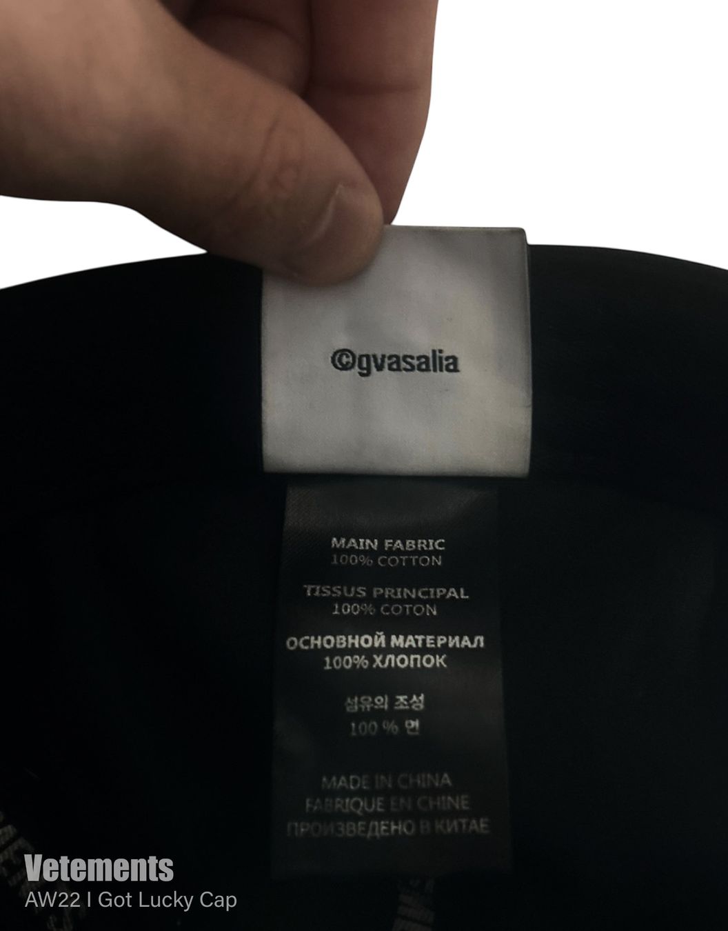 Copricapi, berretti & cappellini: Vetememts AW22 I Got Lucky Cap – Usato da Thierachern venduto da n.webl 6