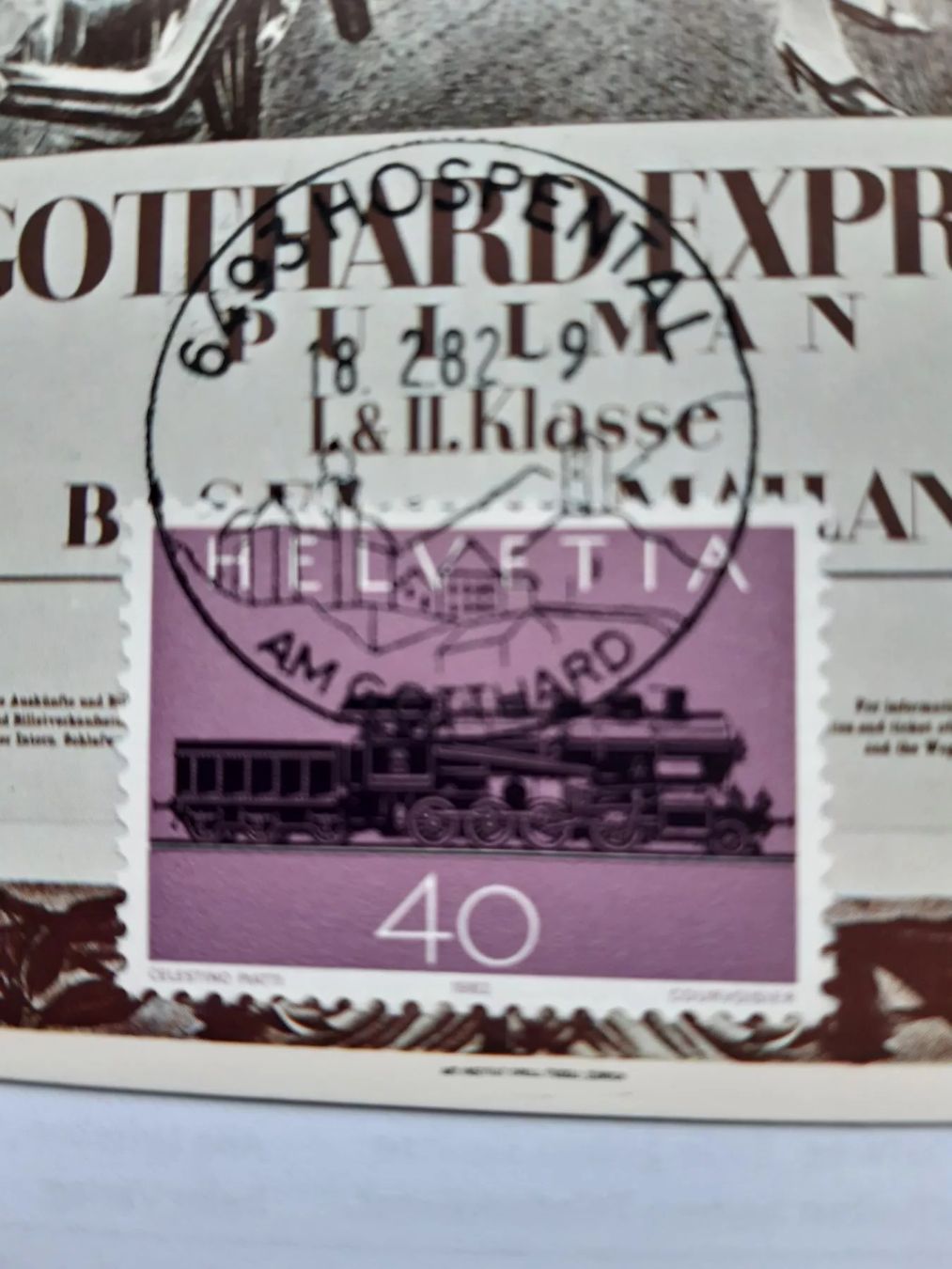 Cartoline postali: Postkarte von Plakat 1927 Gotthardexpress/Pullman – Nuovo (secondo la descrizione) da Wangs venduto da weisstannen01 1