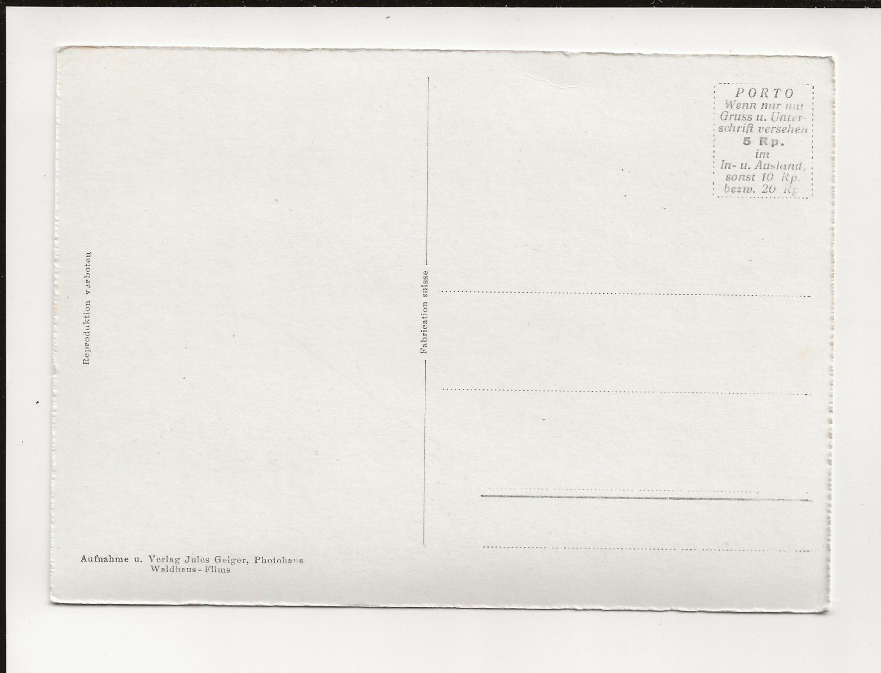 Cartoline postali: AK ca.1930 Am Crestasee - Flims – Usato da Greifensee venduto da 315WDO 1