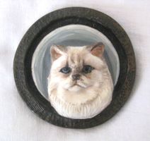 Katzen Portrait, relief, 3D
