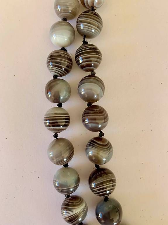 Ketten: Collier d'Agates du Botswana, apaisantes – Gebraucht aus Lausanne von mic_bq58 1
