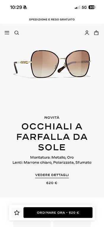Occhiali & Lenti: Occhiali Chanel a farfalla  – Usato da Maroggia venduto da sha_n2dq
