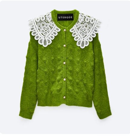 NEU - Üterque Cardigan mit Kragen - Wollemix