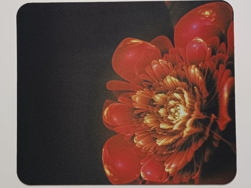 Tappetini per mouse: Mausmatte "Rote Blüte" / Mousepad NEU – Nuovo e nell'imballaggio originale da Turbenthal venduto da enjak
